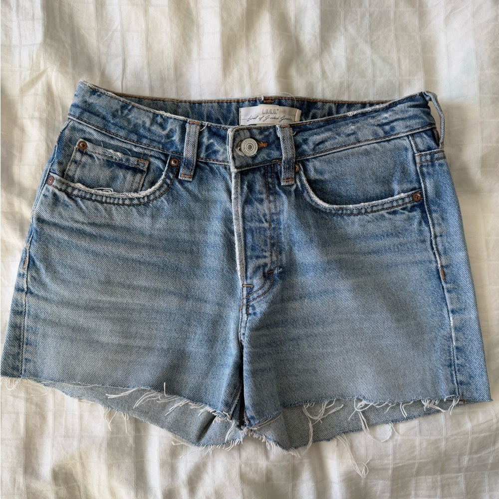 H&M 100% cotton Denim Blue Women Shorts
